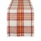 Thanksgiving & Fall Table Decoration Autumn Farmhouse Plaid, Table Runner, 14x108, Pumpkin Spice Orange